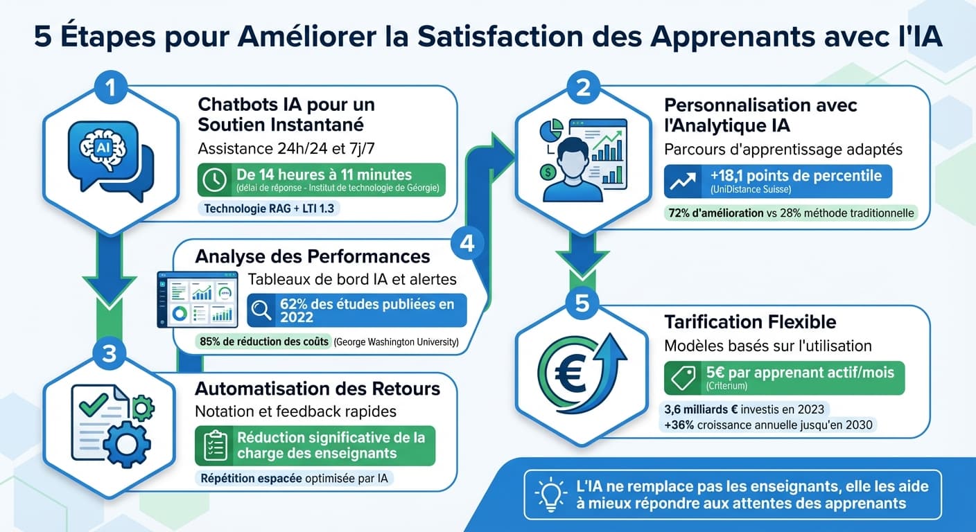 5 steps to improve learner satisfaction with AI